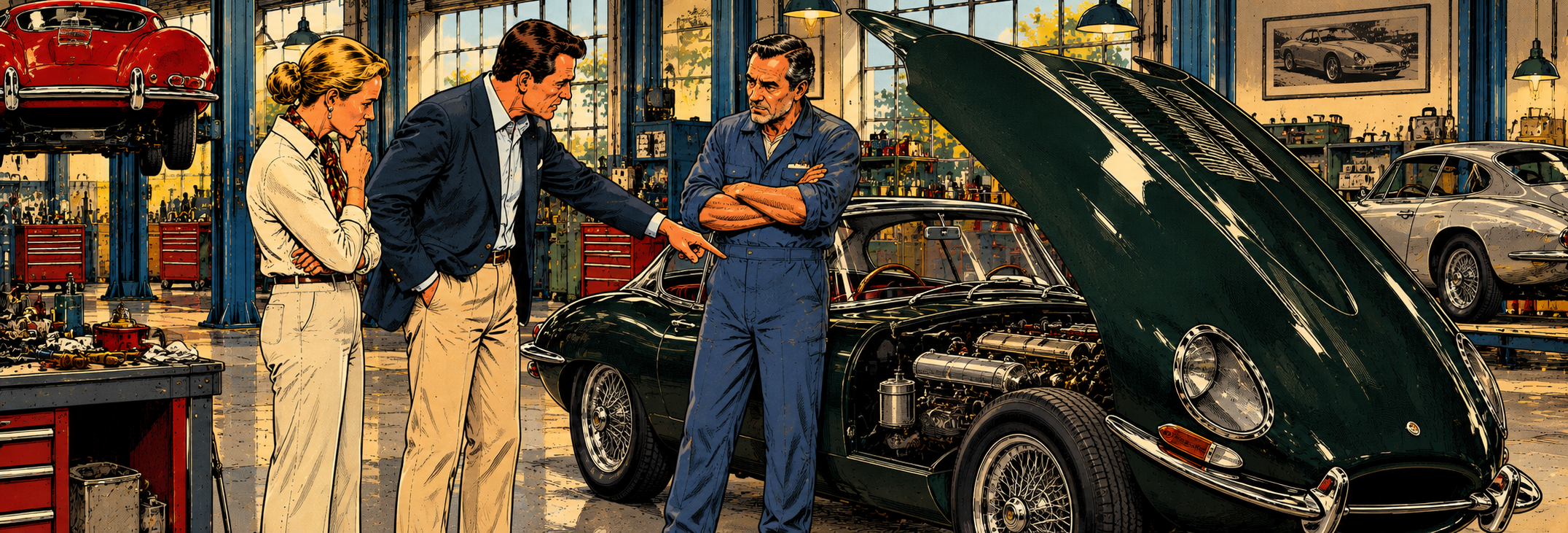 Classic car owners in a dispute with a specialist workshop over defective repair work on a valuable classic car.